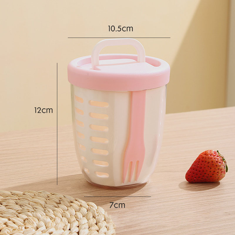 Large Capacity Storage Poke Plastic Cup Sealed Leak-proof Salad Box
