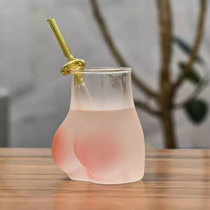 Funny sexy cute butt glass