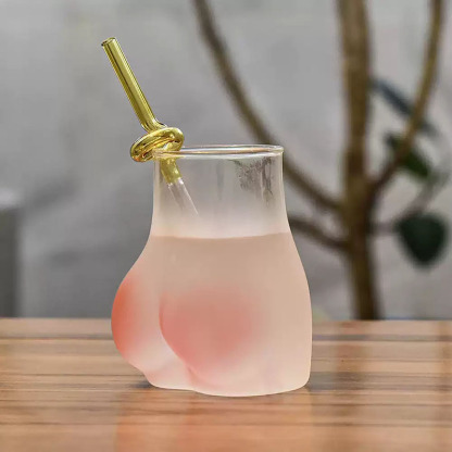 Funny sexy cute butt glass