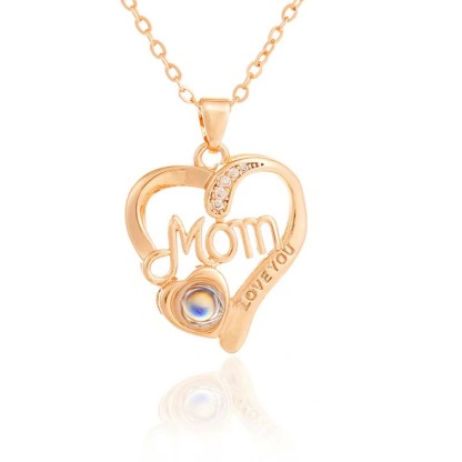 Projection necklace Mother's Day gift
