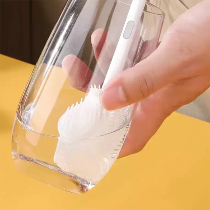 Household long handle bottle cleaning brush