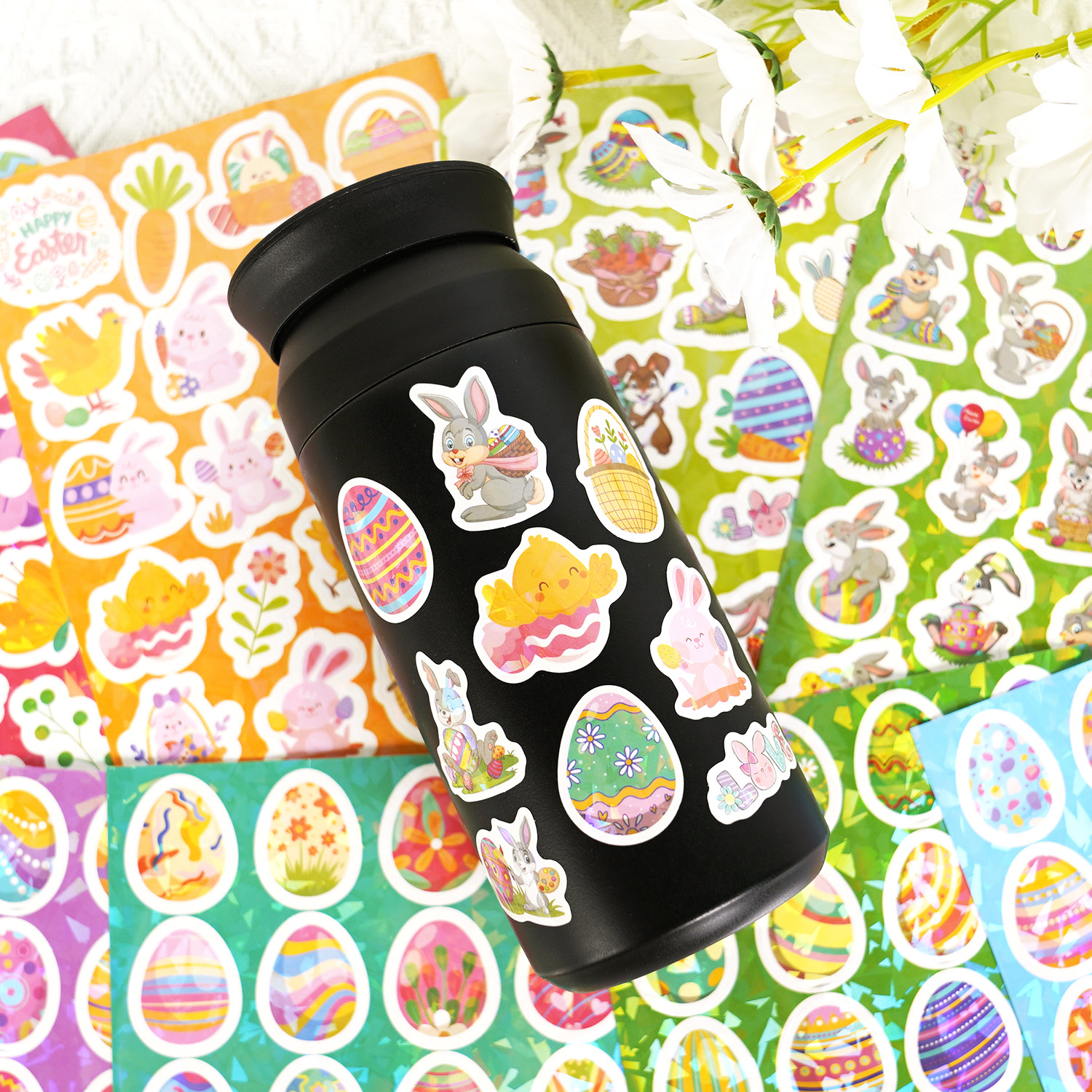 DIY Bunny Easter Egg Stickers