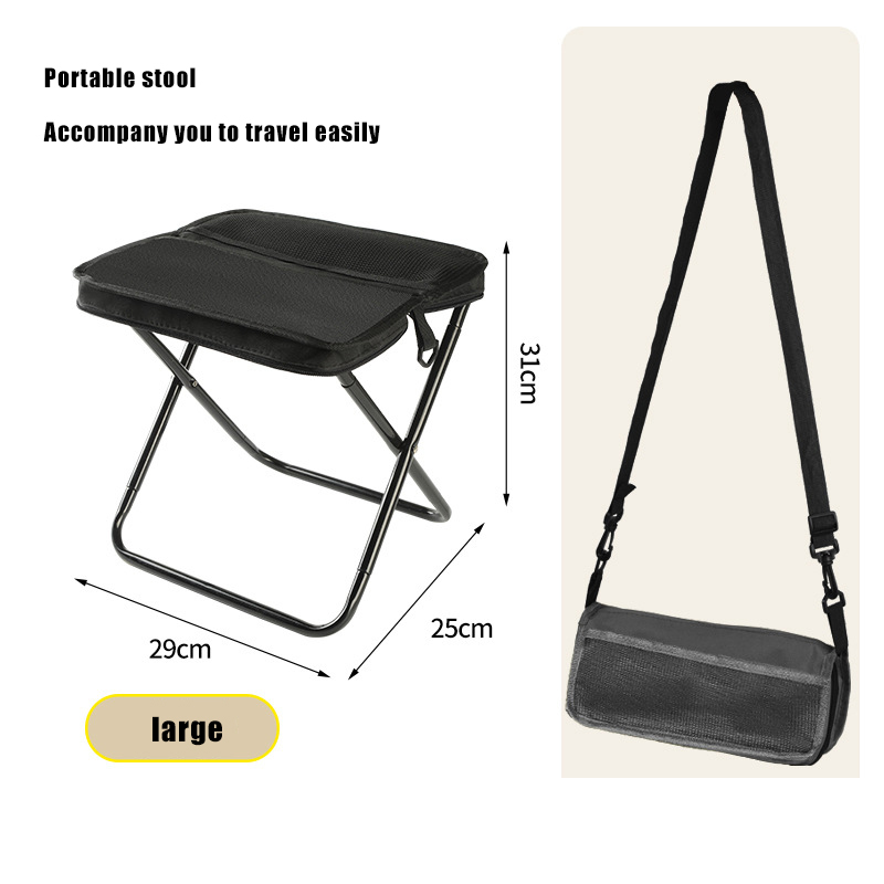 Outdoor Shoulder Bag Handbag Folding Stool Chair