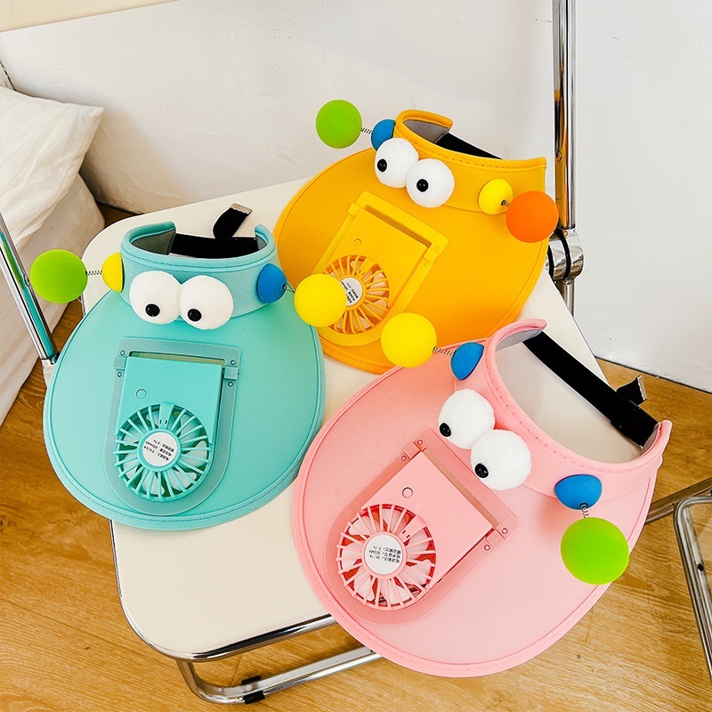 Outdoor rechargeable fan hat