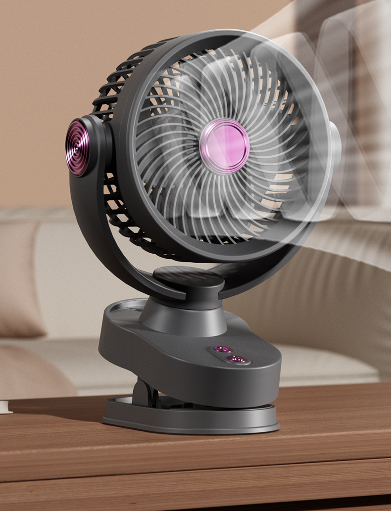 Clip Rechargeable Oscillating Head Fan