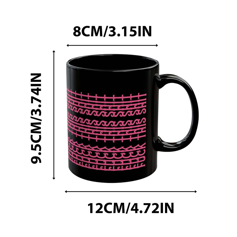 Ceramic coffee cup with hidden message