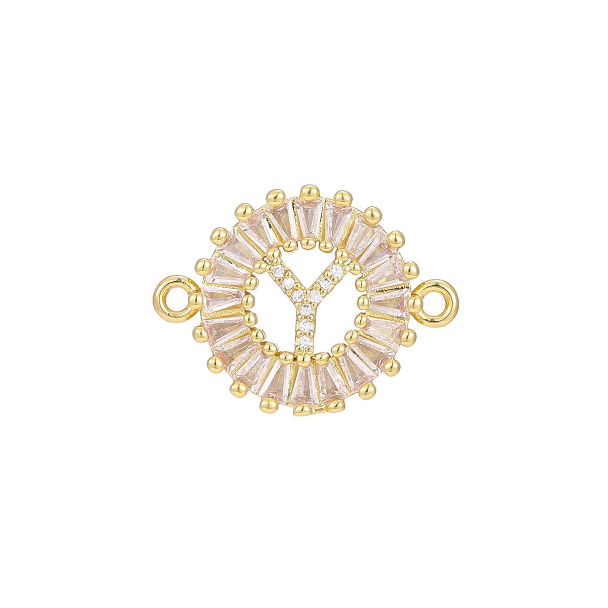 Zircon flower 26-letter bracelet