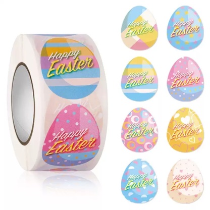 Easter Bunny Egg Stickers