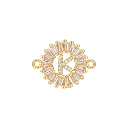 Zircon flower 26-letter bracelet