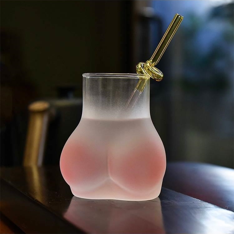 Funny sexy cute butt glass