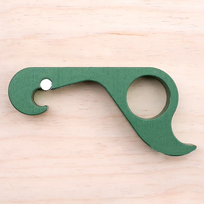 One-handed bottle opener