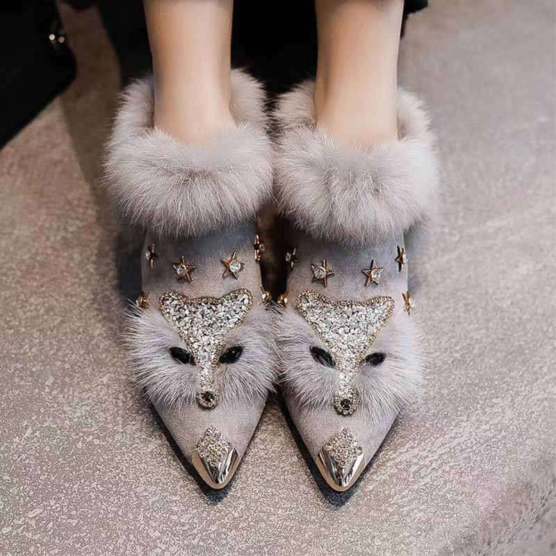 Mid-top Pointed-Toe Women's Boots