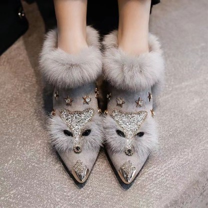 Mid-top Pointed-Toe Women's Boots