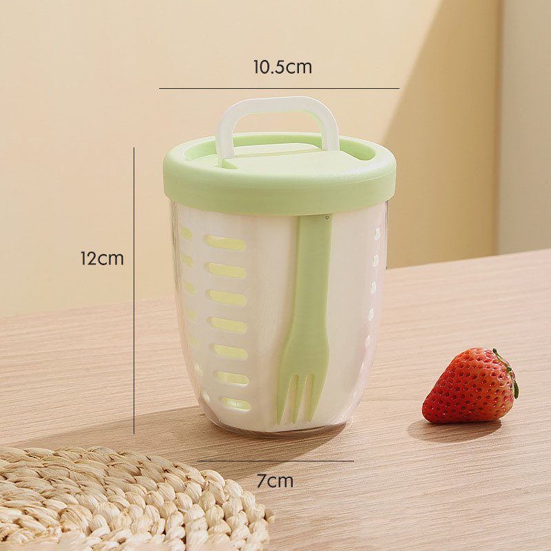 Large Capacity Storage Poke Plastic Cup Sealed Leak-proof Salad Box