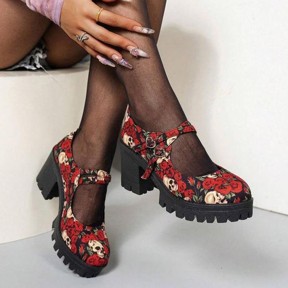 Floral High Heels