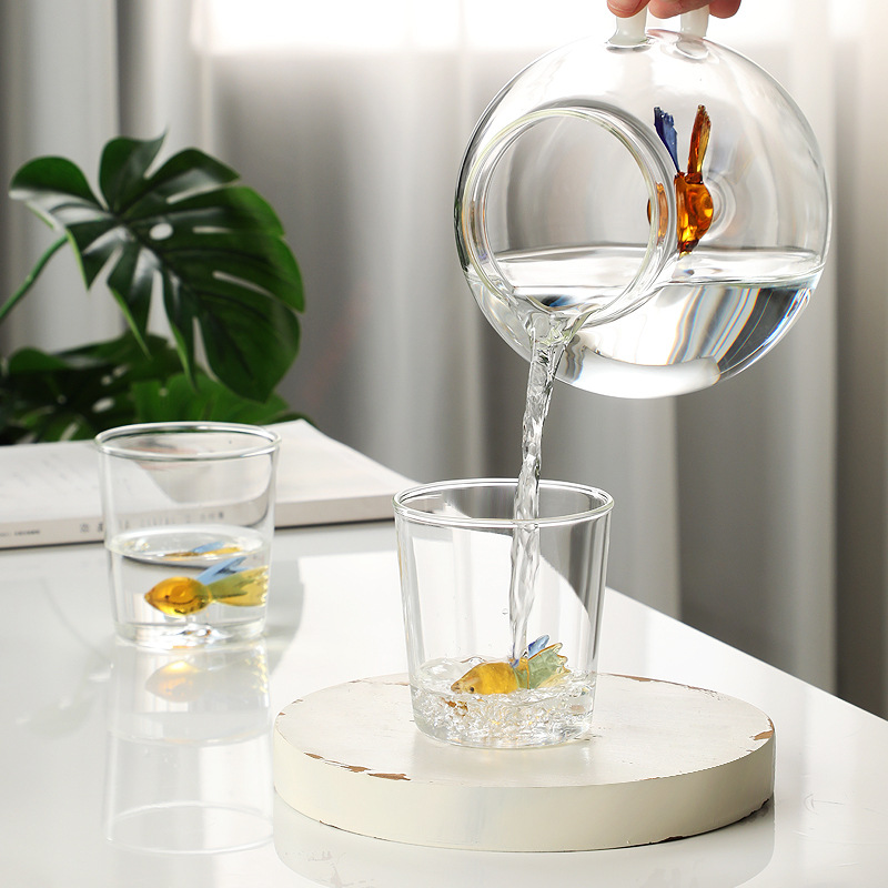 Cartoon animal cup high borosilicate glass household cup