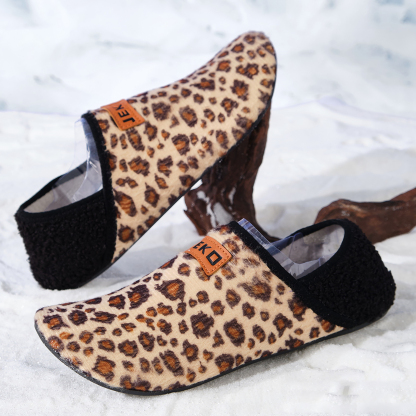 Home-cozy anti-slip and warm cotton shoes