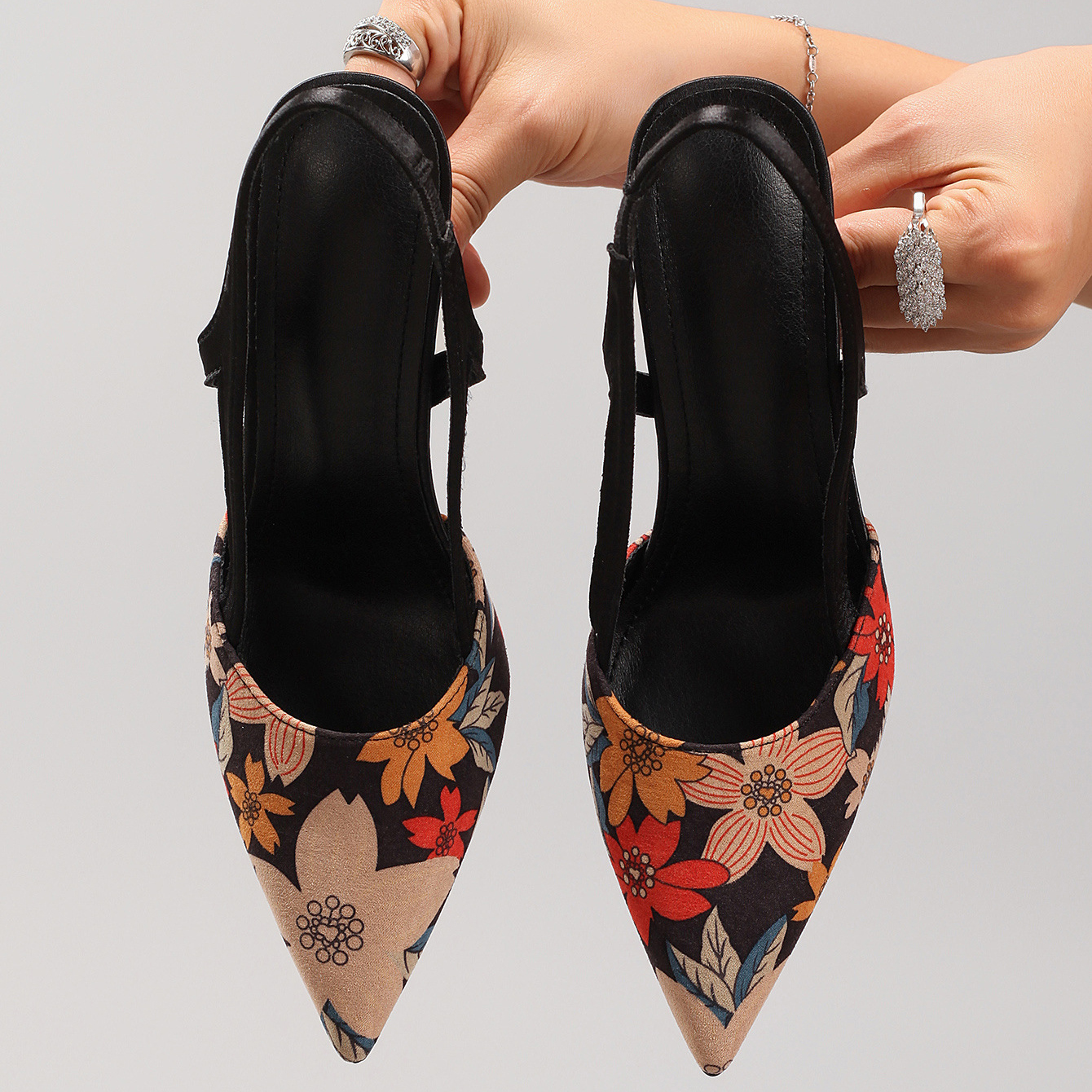 Women's printed high heels