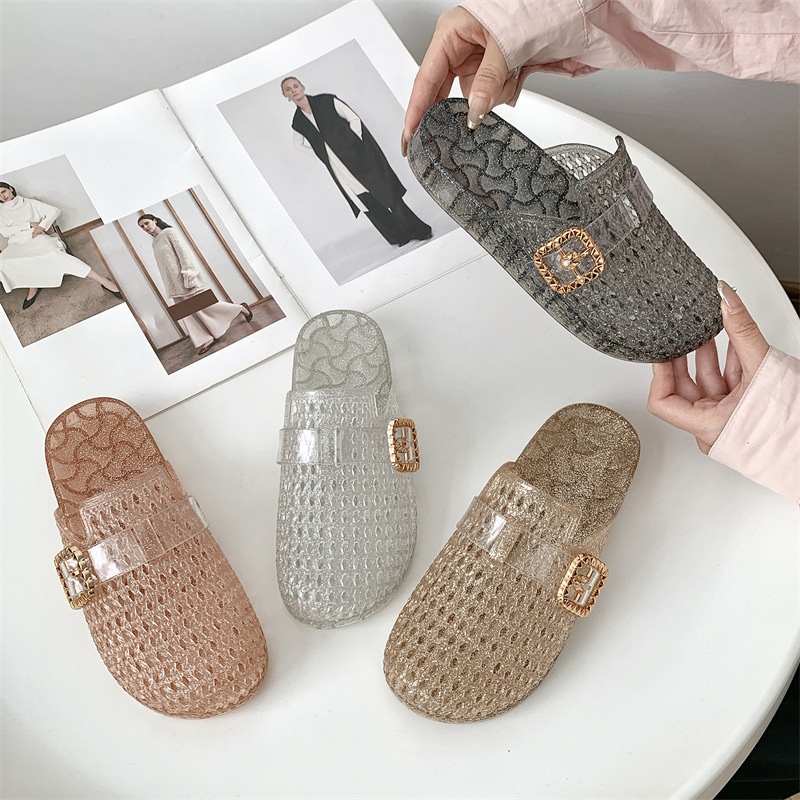 Crystal Openwork Women's Shoes