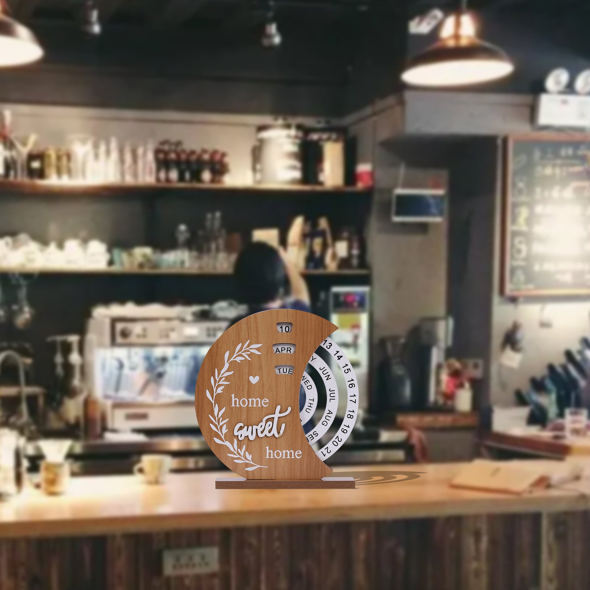 Rotating Wooden Perpetual Calendar