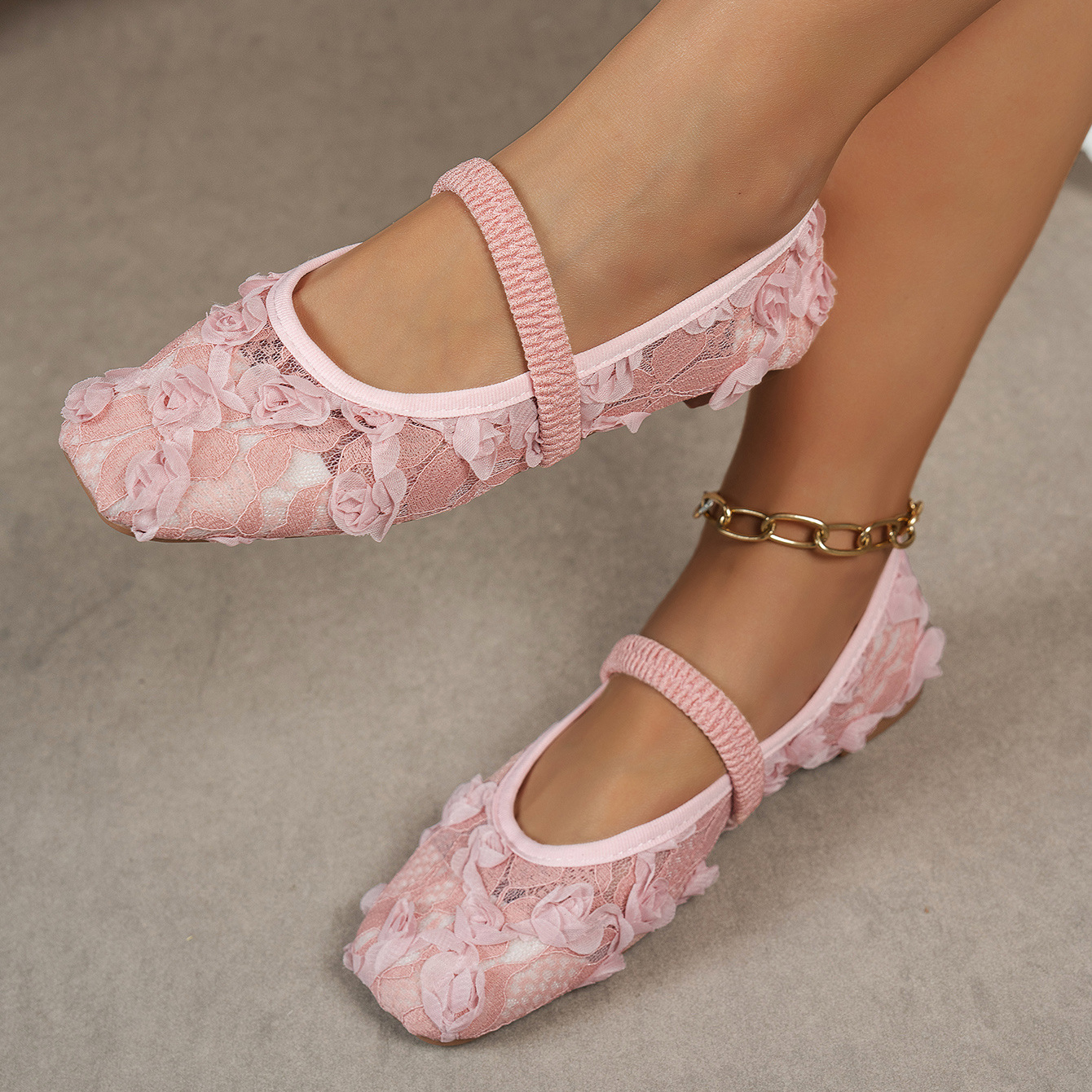 Square-toe flat loafers