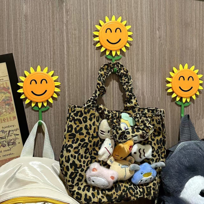 Creative retractable flowering sunflower cartoon hook