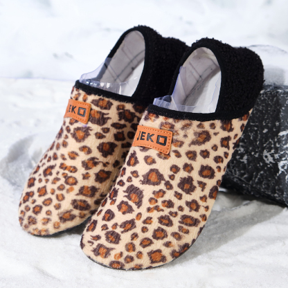 Home-cozy anti-slip and warm cotton shoes