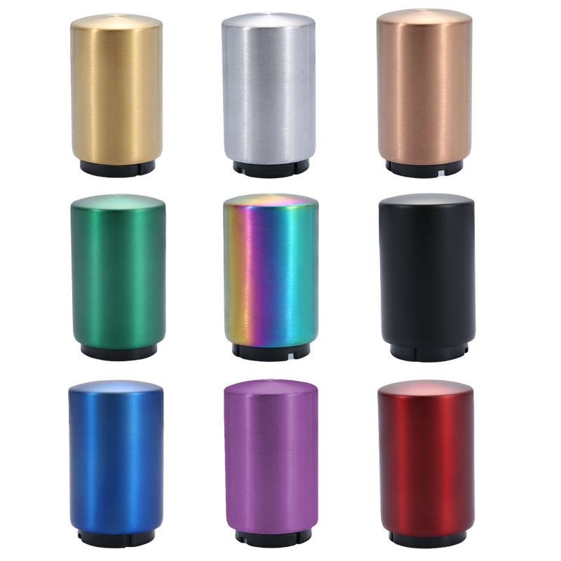 Automatic bottle opener with push button