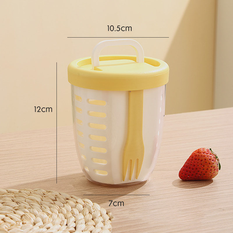 Large Capacity Storage Poke Plastic Cup Sealed Leak-proof Salad Box