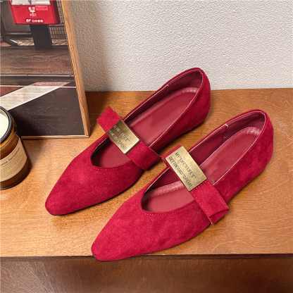 Pointed-Toe Low-Top Elegant Women's Shoes