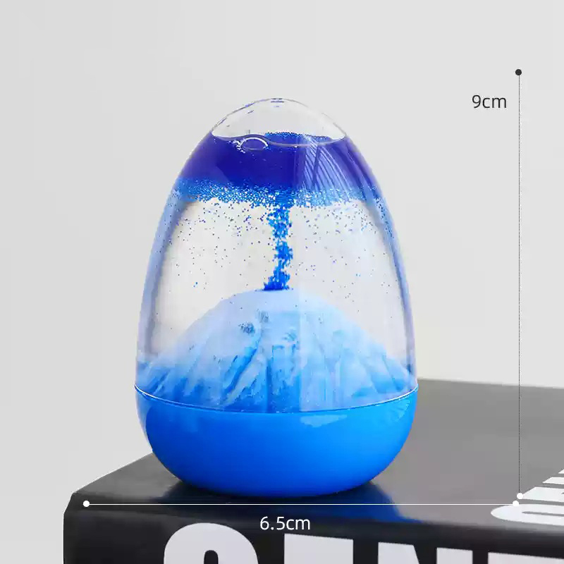 Volcanic Eruption Oil Drop Hourglass Timer