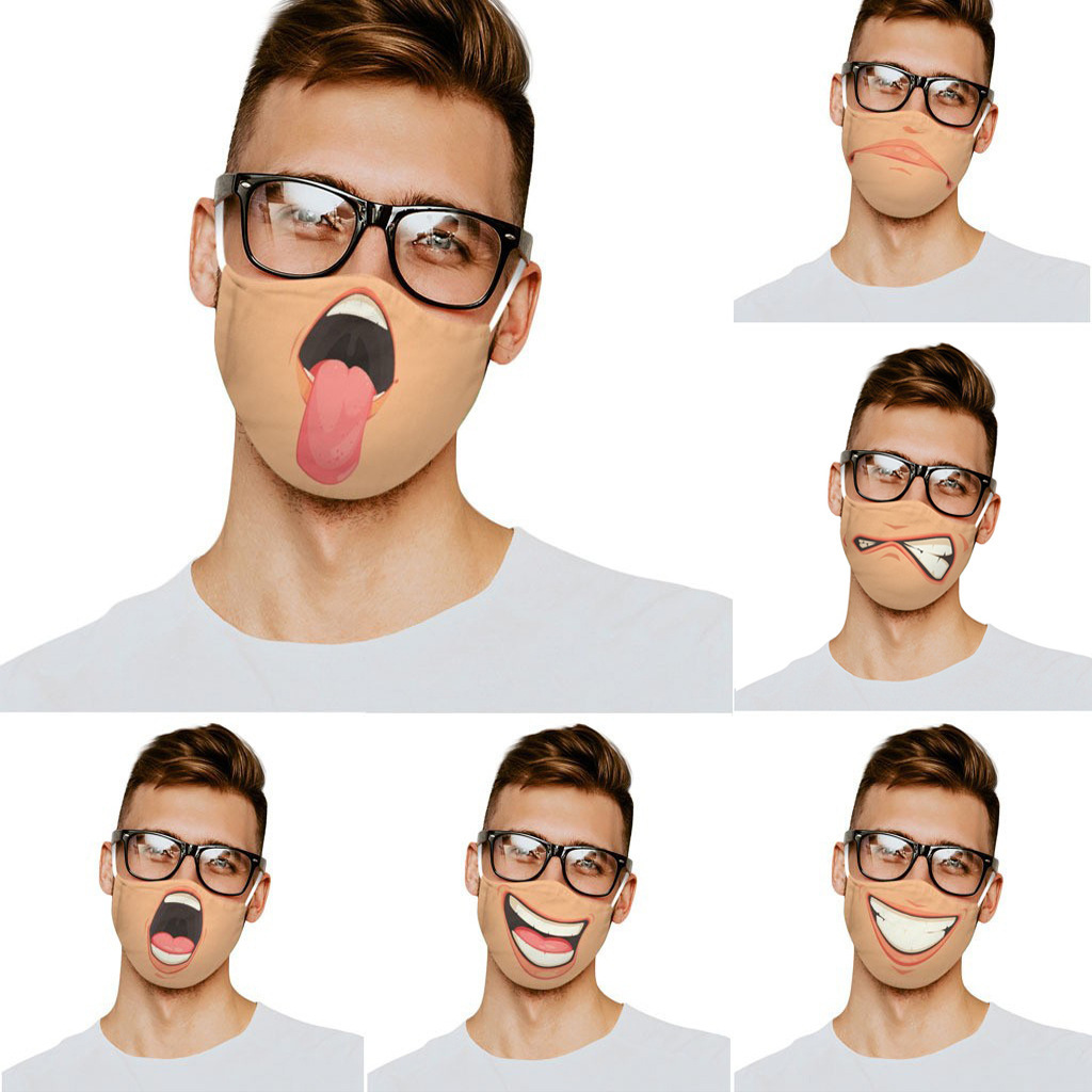 3D cartoon expression mask