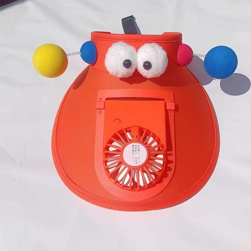 Outdoor rechargeable fan hat