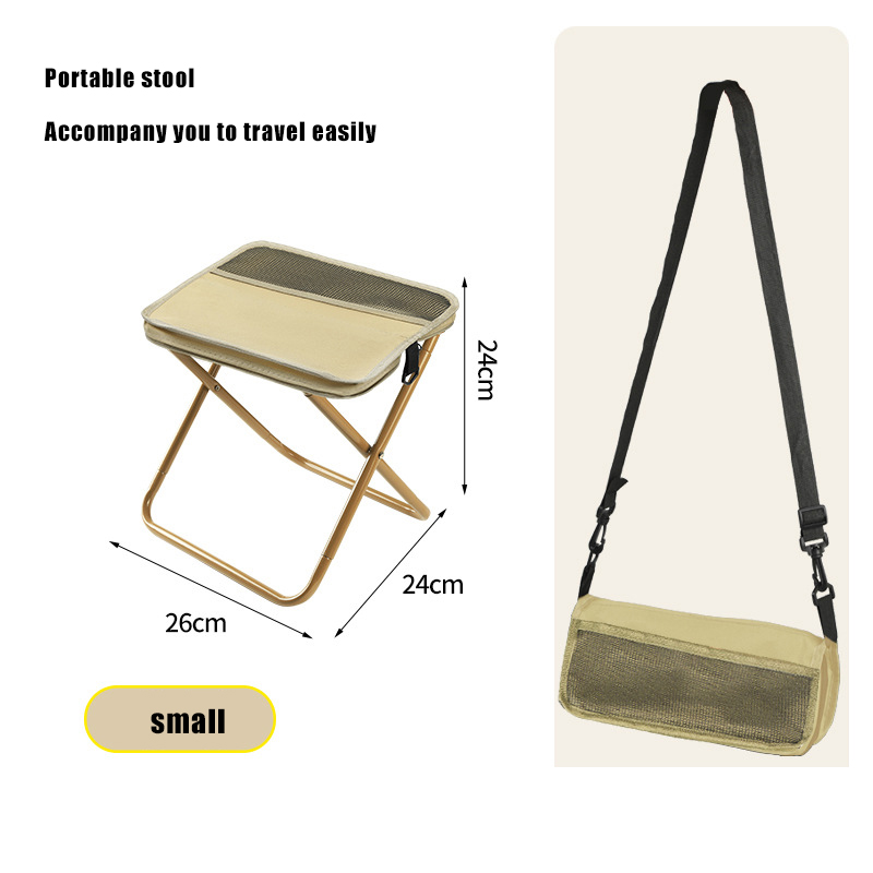 Outdoor Shoulder Bag Handbag Folding Stool Chair