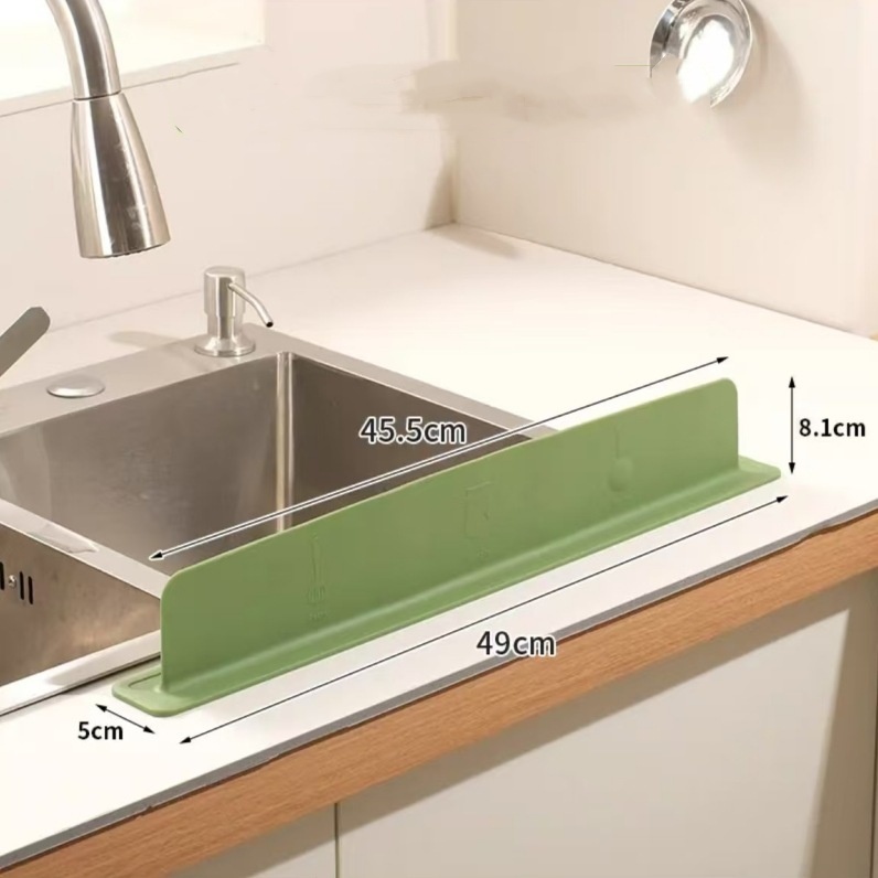 Silicone sink water retaining strip