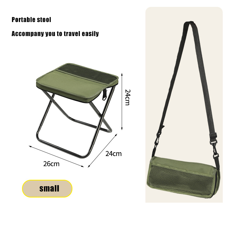 Outdoor Shoulder Bag Handbag Folding Stool Chair