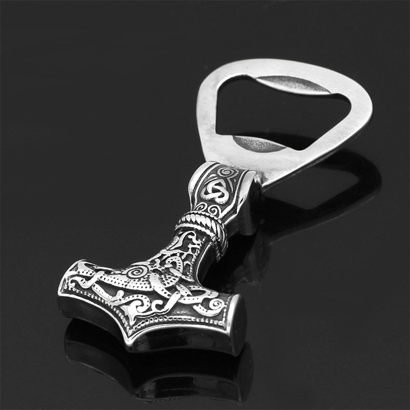 Creative retro Viking Thor's hammer lid opener