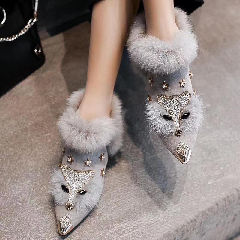 Mid-top Pointed-Toe Women's Boots