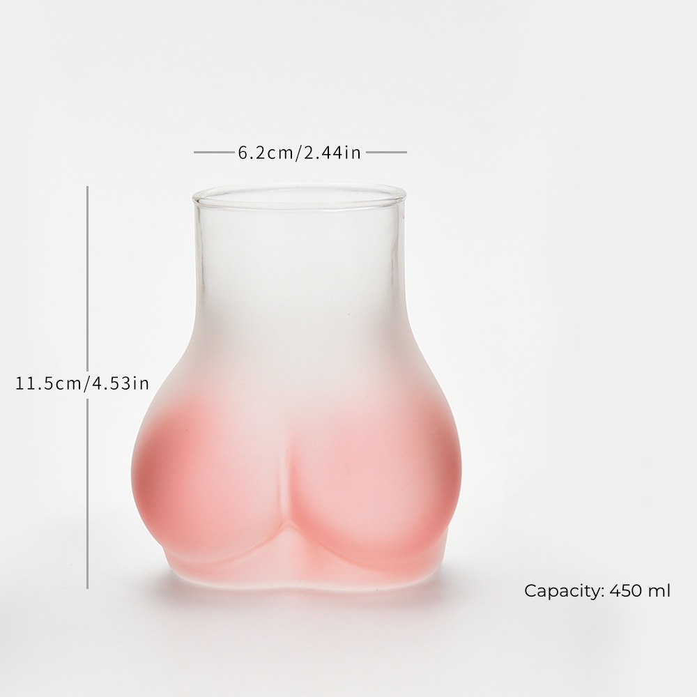 Funny sexy cute butt glass