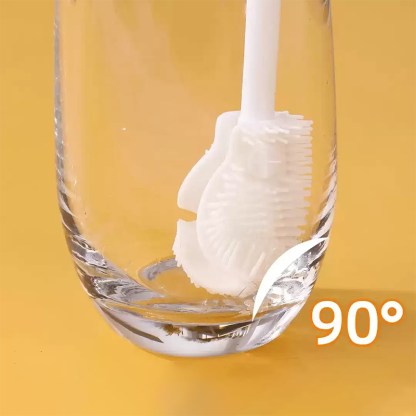 Household long handle bottle cleaning brush