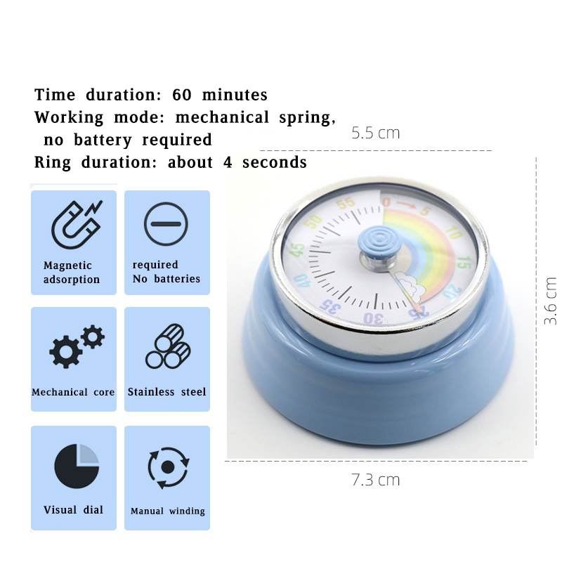 Mechanical timer kitchen cooking timer reminder