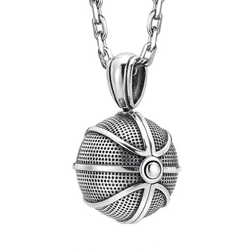 3D basketball necklace