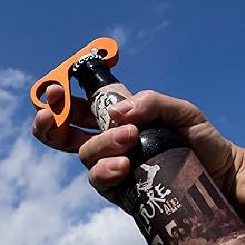 One-handed bottle opener