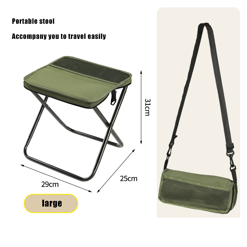 Outdoor Shoulder Bag Handbag Folding Stool Chair