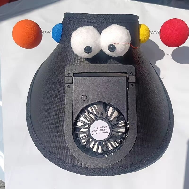 Outdoor rechargeable fan hat