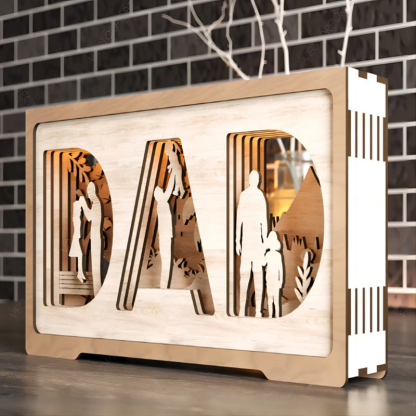 3D Mother's Day Gift Wooden Crafts Desktop Ornaments