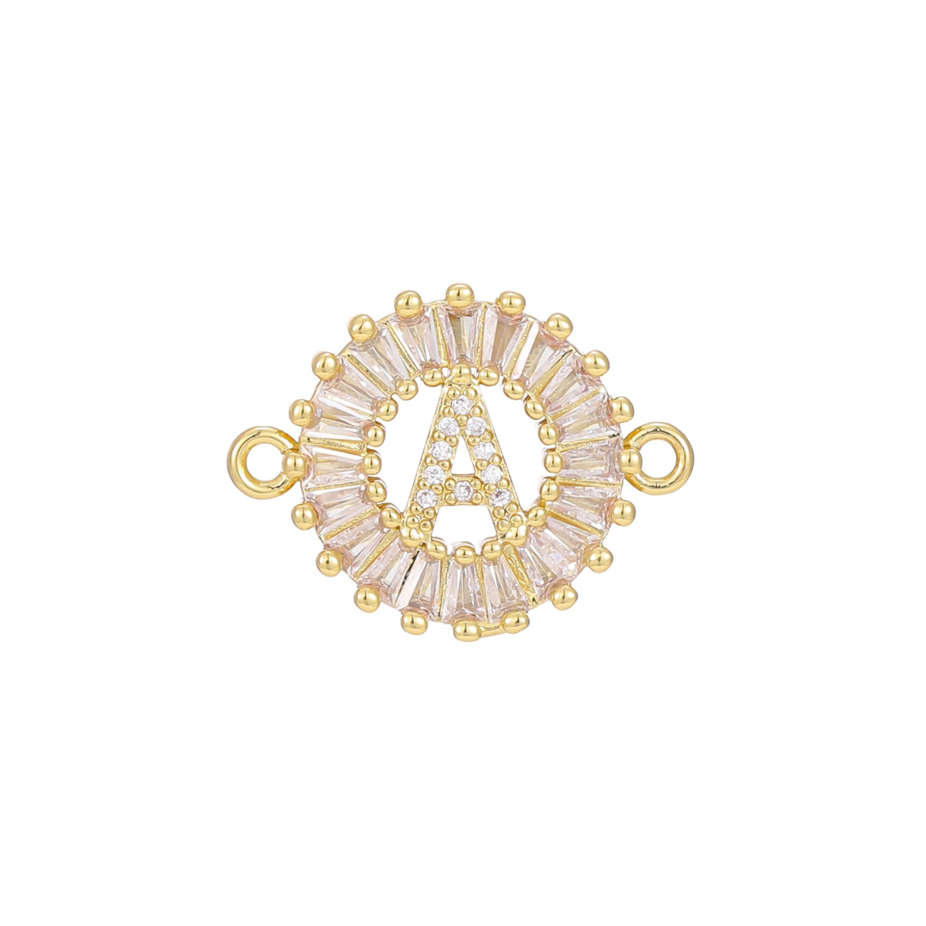 Zircon flower 26-letter bracelet