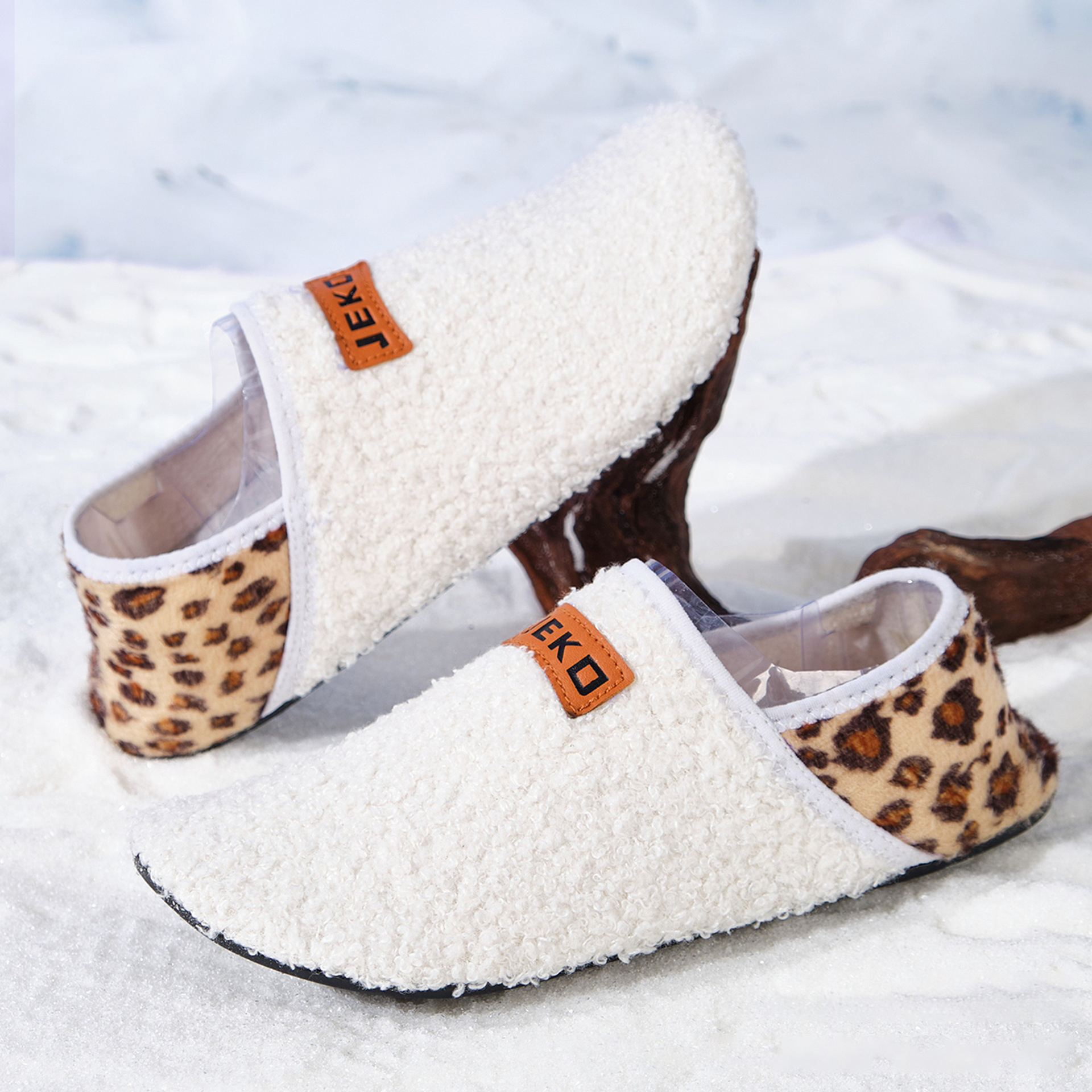 Home-cozy anti-slip and warm cotton shoes