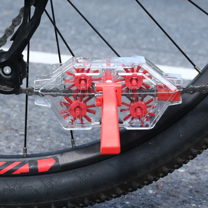 Fully transparent visual chain cleaner