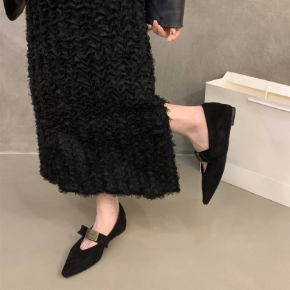 Pointed-Toe Low-Top Elegant Women's Shoes